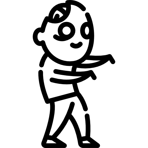 Zombie character fantasy fairy tale icon