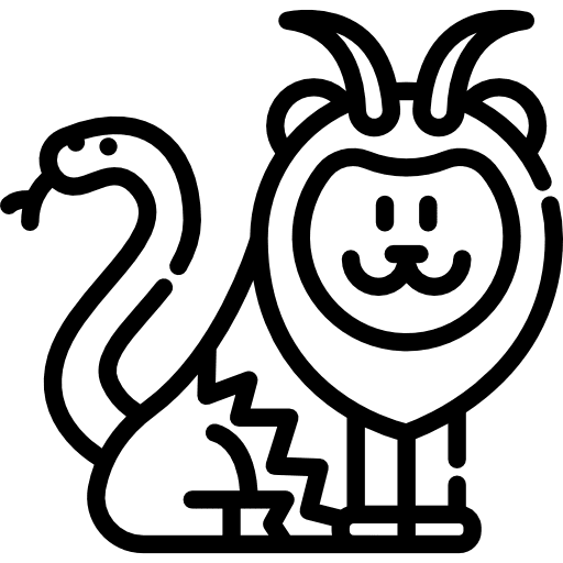 Chimera fantasy chimera fairy tale icon