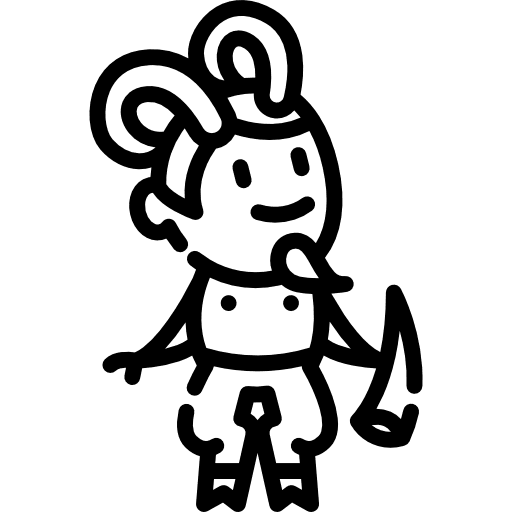 Satyr fairy tale satyr folklore icon