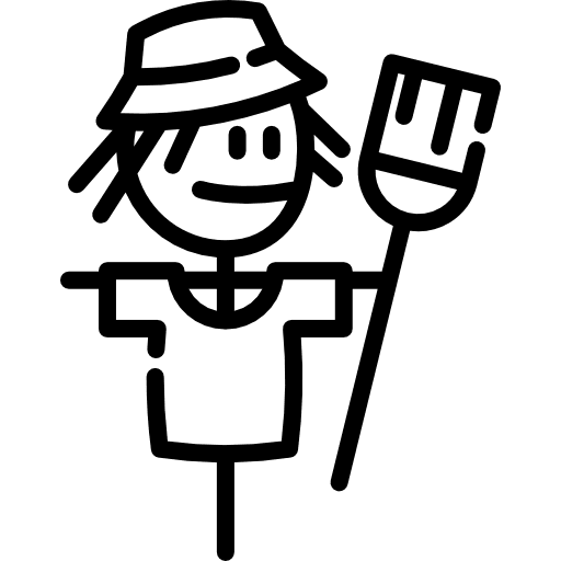 Scarecrow legend people scarecrow icon