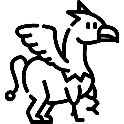 Gryphon people character fantasy icon