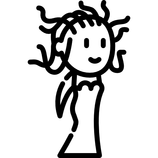 Medusa fantasy folklore people icon