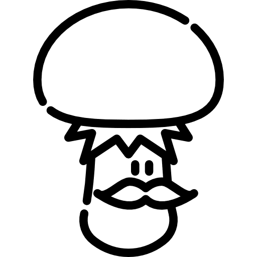 Mushroom folklore people fantasy icon