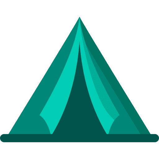 Tent nature camping rural icon