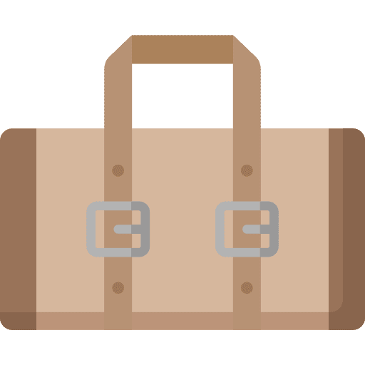 Bag baggage travel bag icon