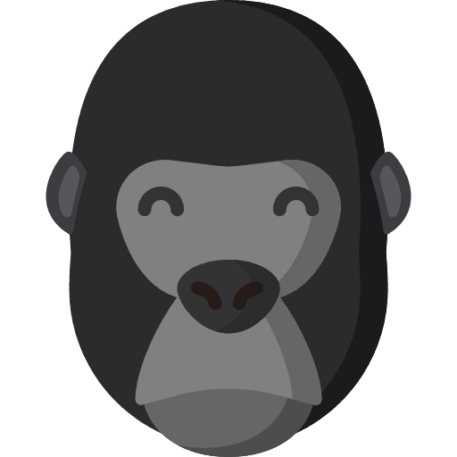 Gorilla animals gorilla wild life icon