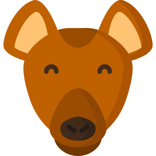 Hyena wildlife mammal wild icon