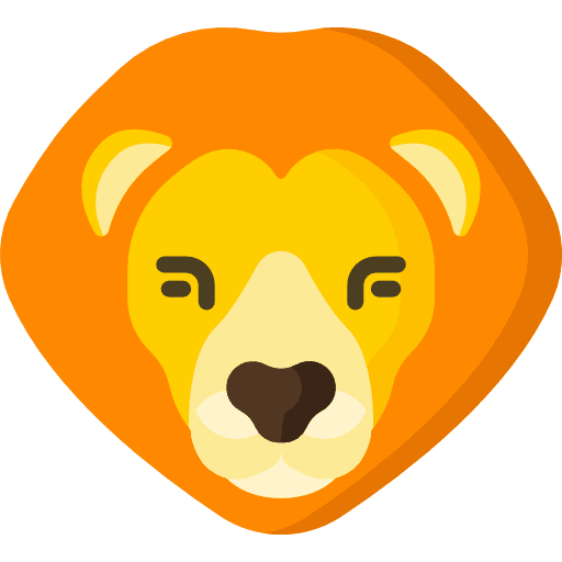 Lion zoo lion mammal icon