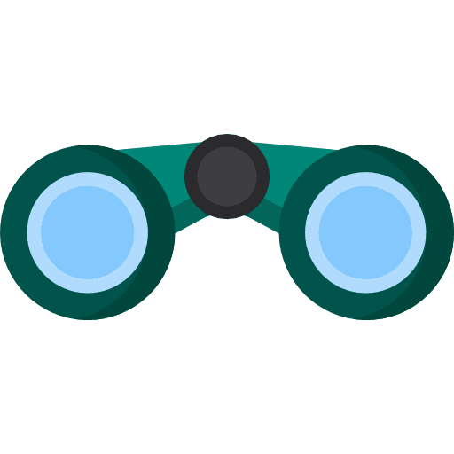 Binoculars eye spy tools and utensils icon