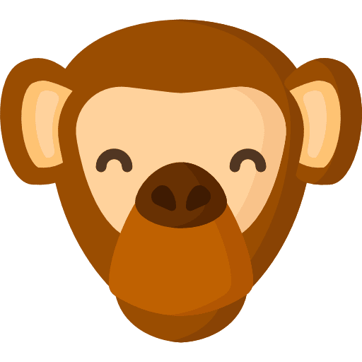 Monkey mammal zoo monkey icon