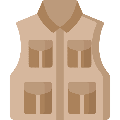 Vest fishing vest fashion clothes icon
