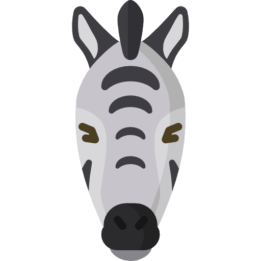 Zebra animals zoo zebra icon