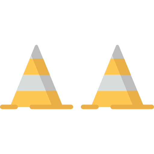 Cones post traffic cone cones icon