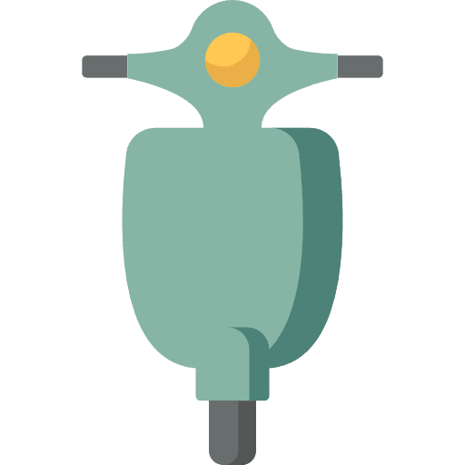 Motorcycle architecture and city motorcycle motorbiking icon