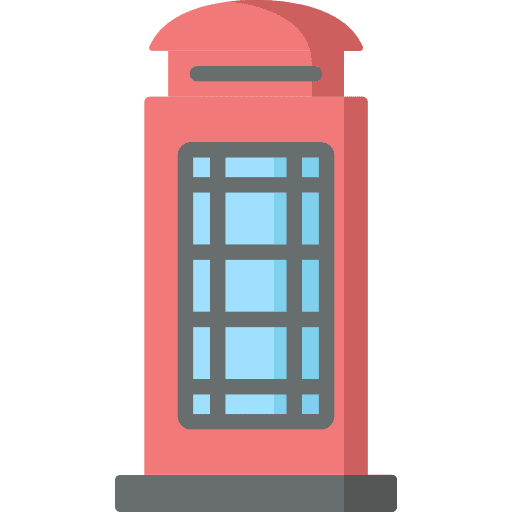 Phone booth communications phone booth technology icon