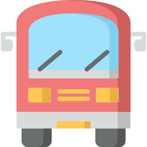 Bus public transport transportation vehicle icon