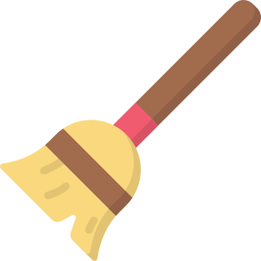 Broom sweeping clean sweep icon