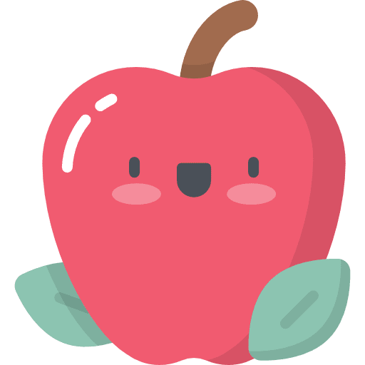 Apple vegetarian food diet icon