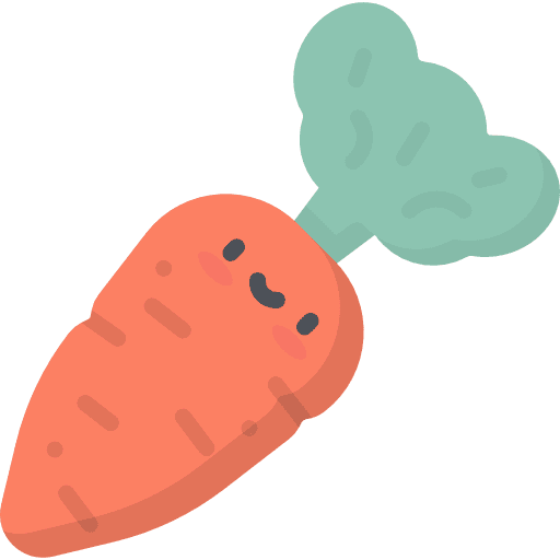 Carrot carrot vegan healthy food icon