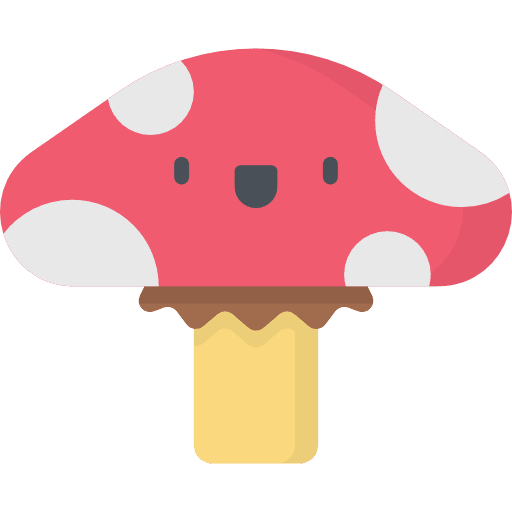 Mushroom nature food and restaurant food icon