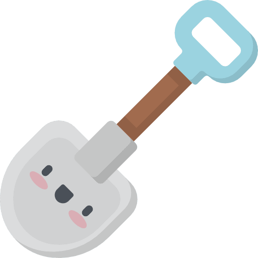 Shovel farming and gardening gardening holidays icon