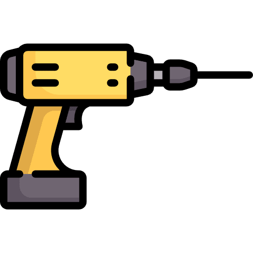 Drill work tools construction and tools improvement icon
