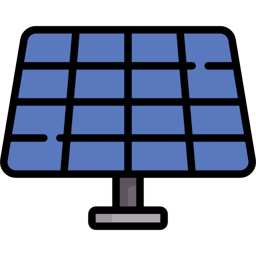 Solar panel power ecology and environment solar energy icon