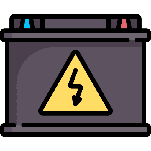 Accumulator accumulator electrical construction and tools icon