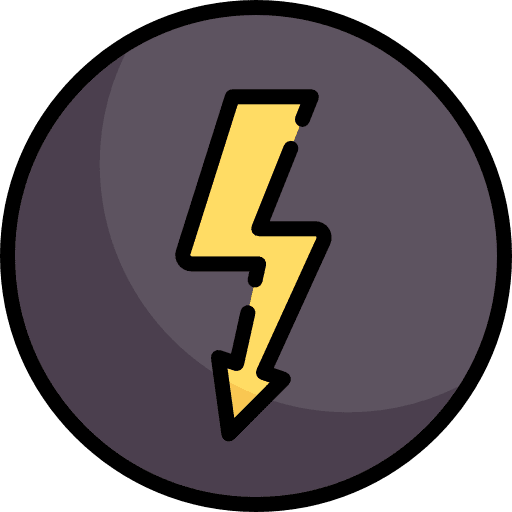 Electricity sign bolt electrical signal icon