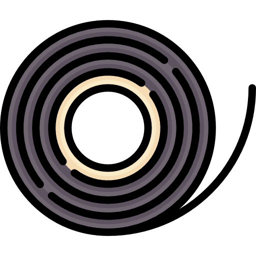 Insulating tape tools and utensils insulating tape line icon