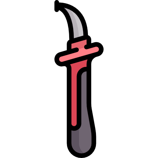 Knife cut slice food icon