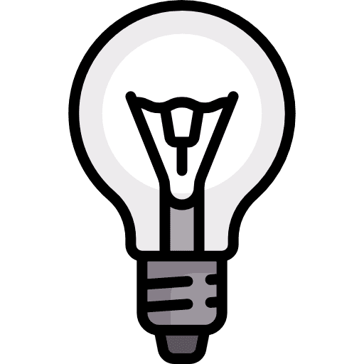 Light bulb illumination invention tools and utensils icon