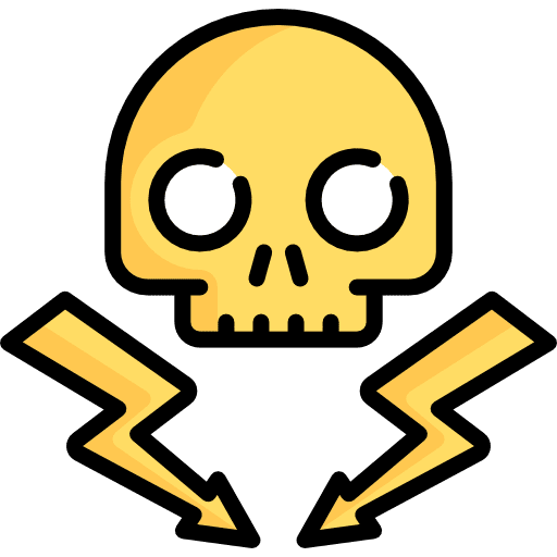 Skull poison skull dangerous icon