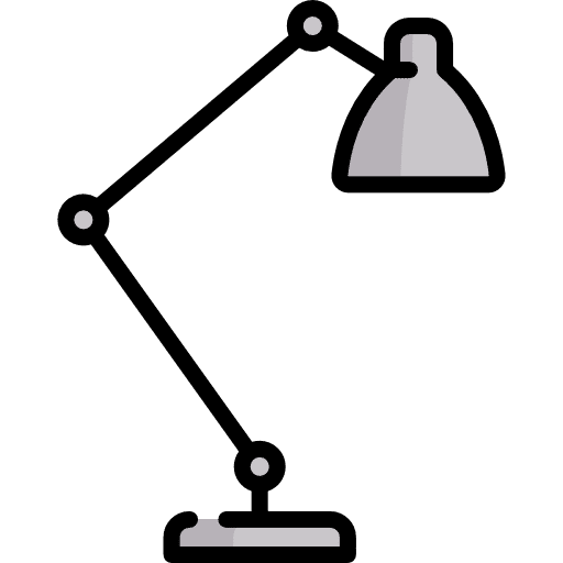 Table lamp bedroom lighting illumination icon