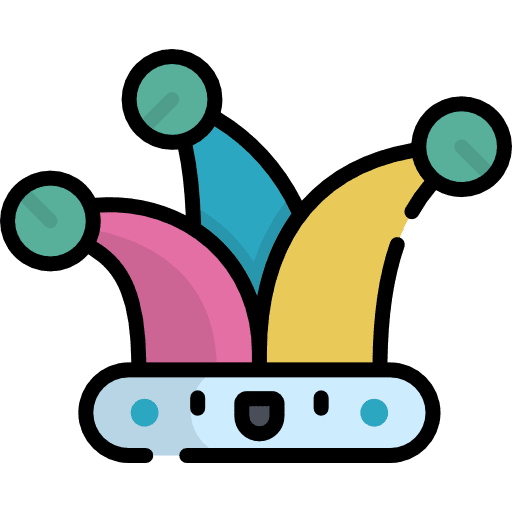 Buffoon joke gestures jester icon