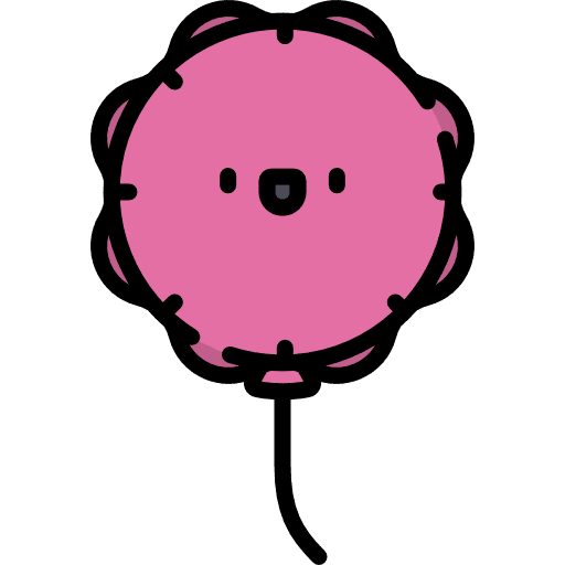 Balloon decoration birthday and party new year icon