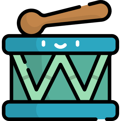 Drum chinese drumsticks musical instrument icon