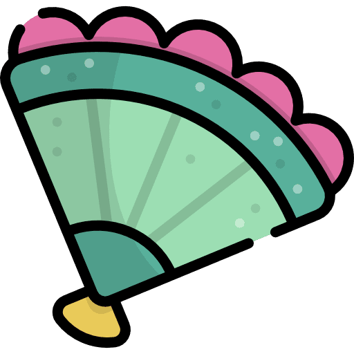 Fan chinese new year asian fan icon