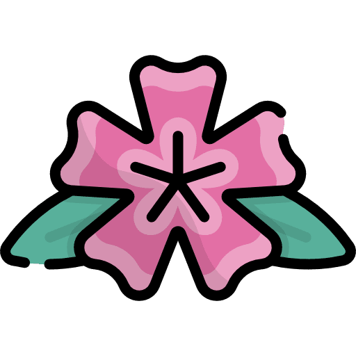 Flower botanical blossom petals icon