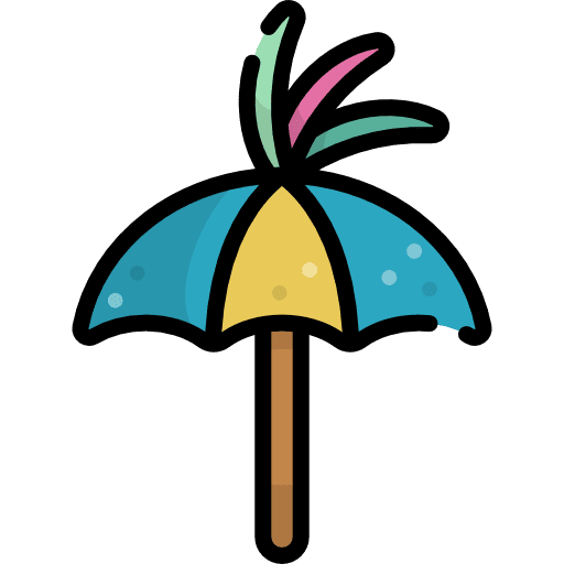 Sun umbrella sun umbrella weather holidays icon