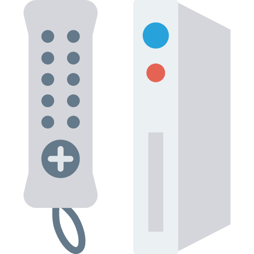 Remote electronics wii remote control game console icon