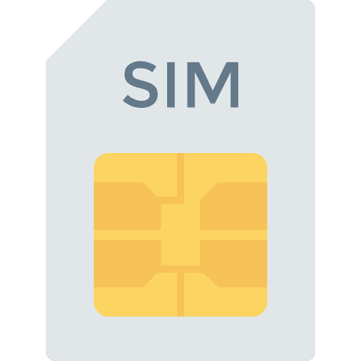 Sim mobile phone cards sim card icon