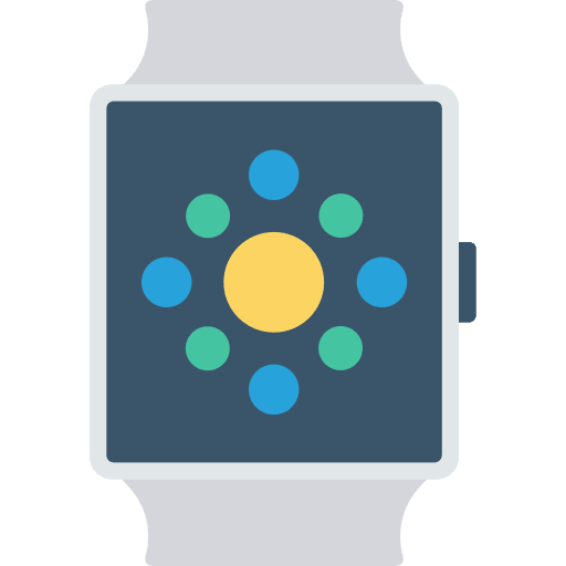 Smartwatch coding watch technology icon