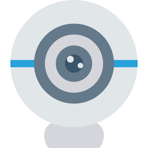 Webcam video chat electronics cam icon