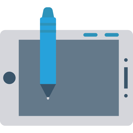 Tablet technology touchscreen electronics icon