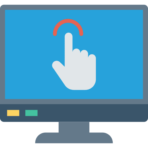 Click monitor click electronics icon