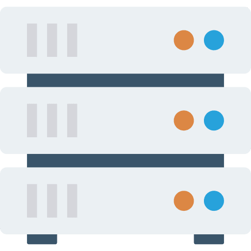 Database electronics database multimedia icon