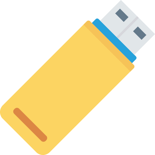 Flash multimedia usb flash drive technology icon
