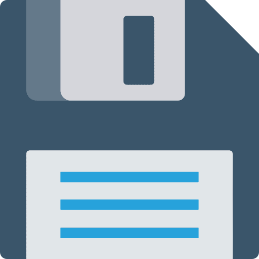 Floppy diskette electronics multimedia icon