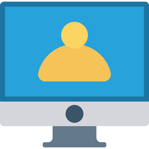 Monitor tv screen computer icon